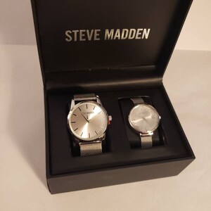 Steve madden his clearance and her watch set