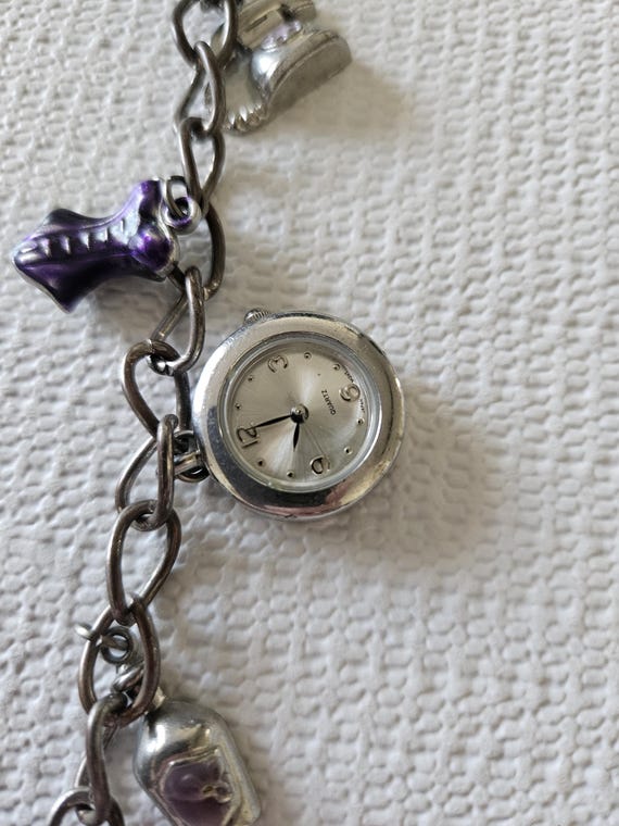 womans clock charm bracelet - image 5