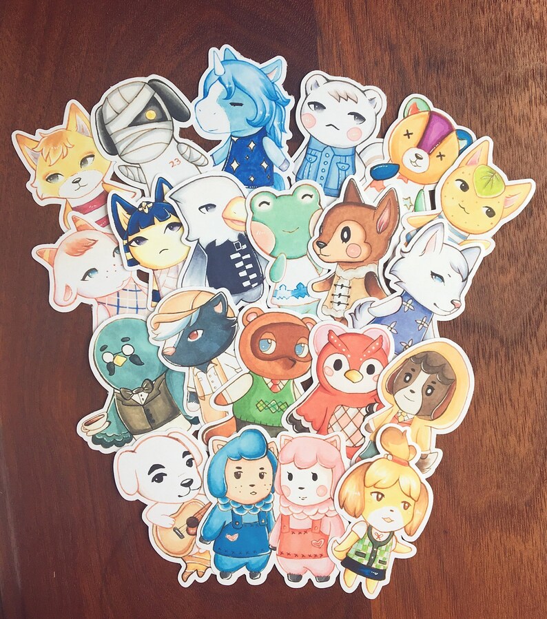 Animal Crossing Stickers Etsy