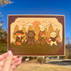 Fantasy Kitties 7 x 5 Mini Print