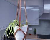 Tan Leather Plant Hanger
