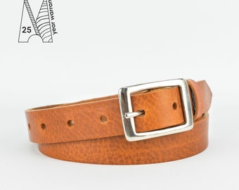 AMERICAN MADE 1.5/" WIDE 100/% GENUINE OIL TAN LEATHER BELT IN BLACK SIZES 30/"-38/"