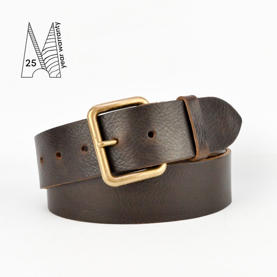 Brown Classic Trouser Belt 1 3/4 