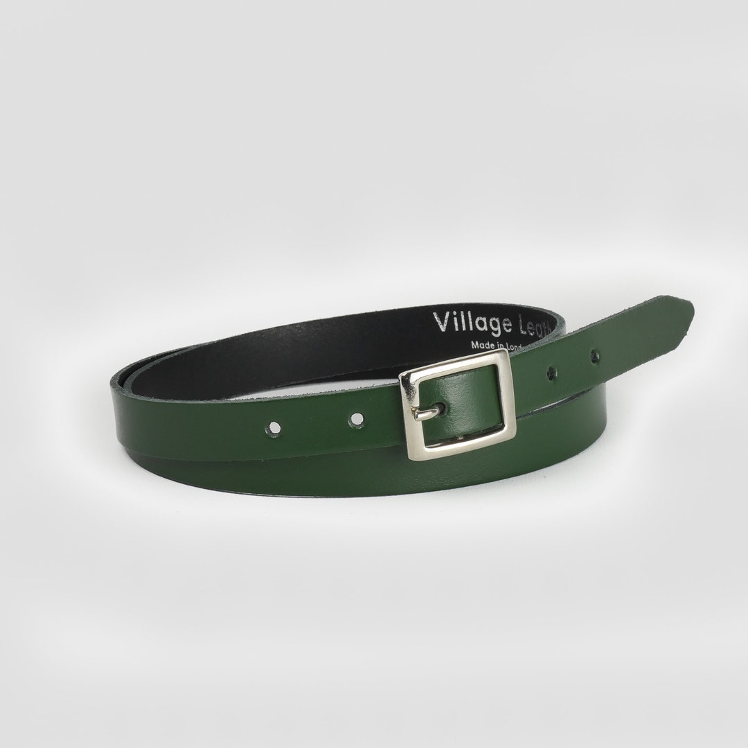 未使用　TOMORROWLAND Dark green leather belt 未使用 TOMORROWLAND Dark green leather belt - メルカリ