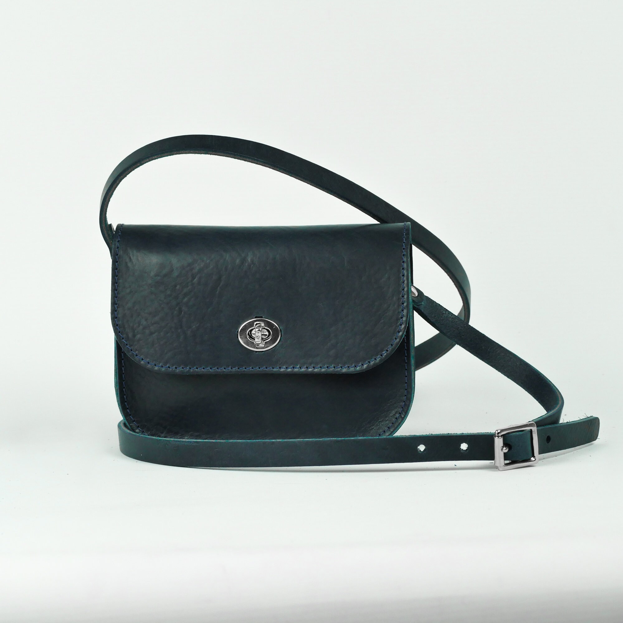 Navy leather handbags sale sale