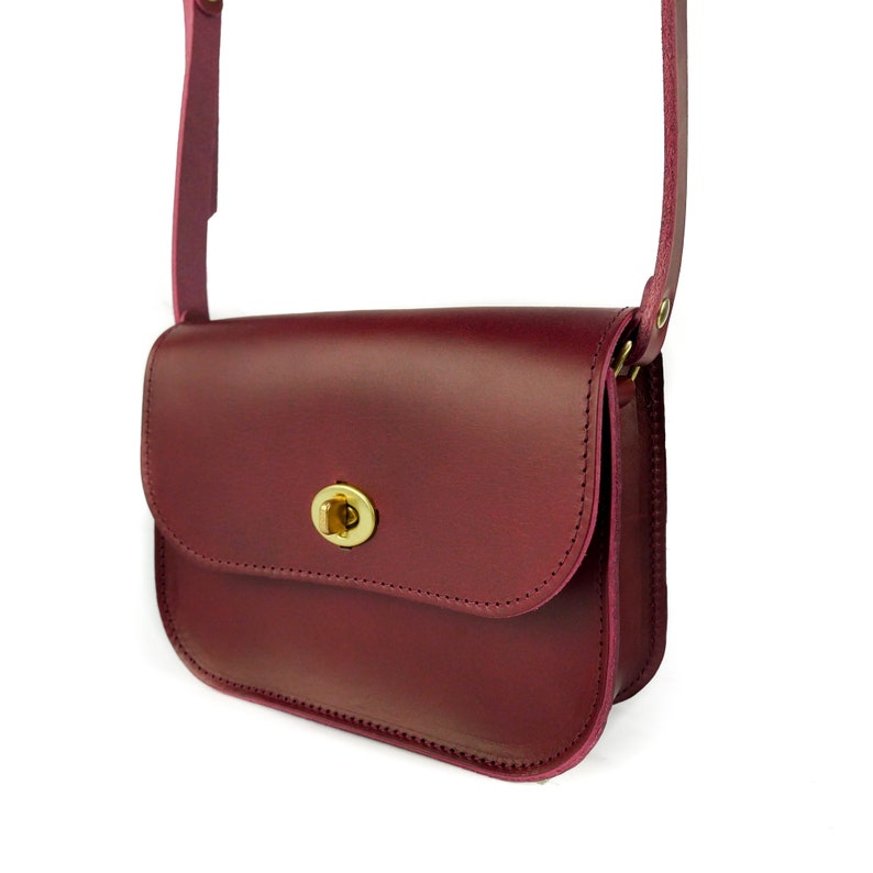 Luxury Burgundy Shoulder Bag