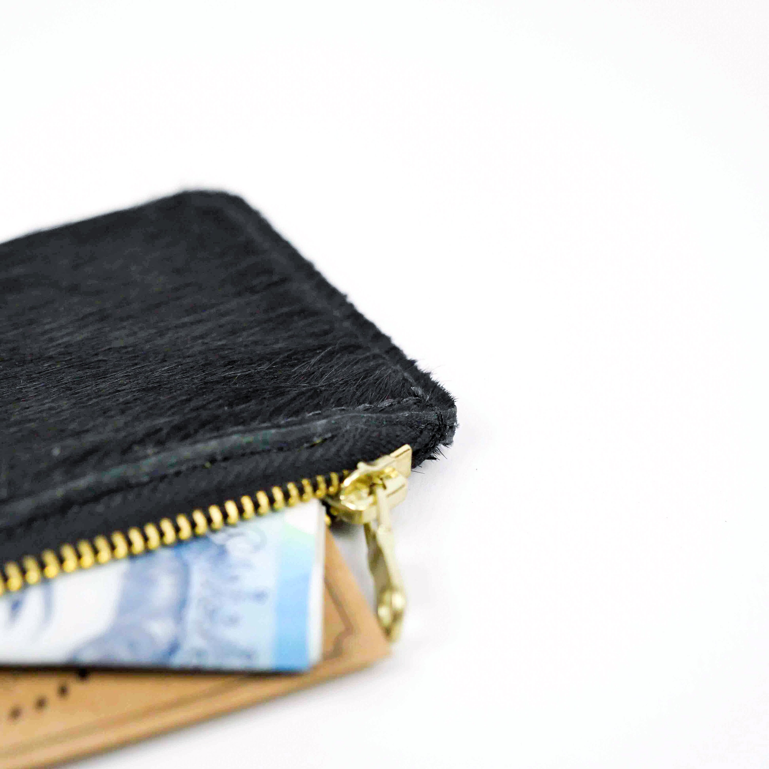 soft leather zip purse