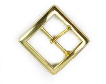 2" Buckle Squared // Spare Brass Buckle // Replacement Belt Buckle // Chunky Buckle