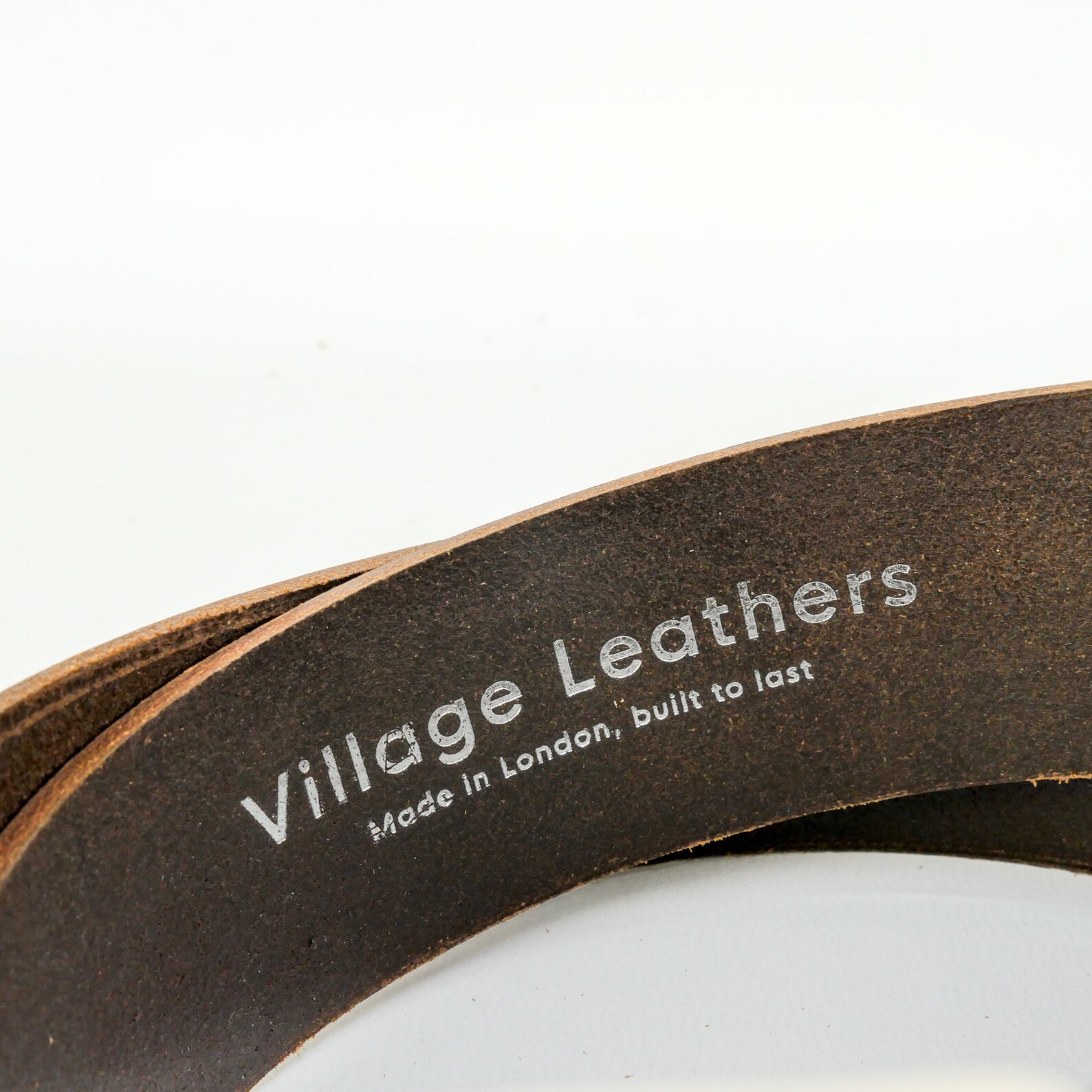 Brown Leather Belt w/ metallic embellishments