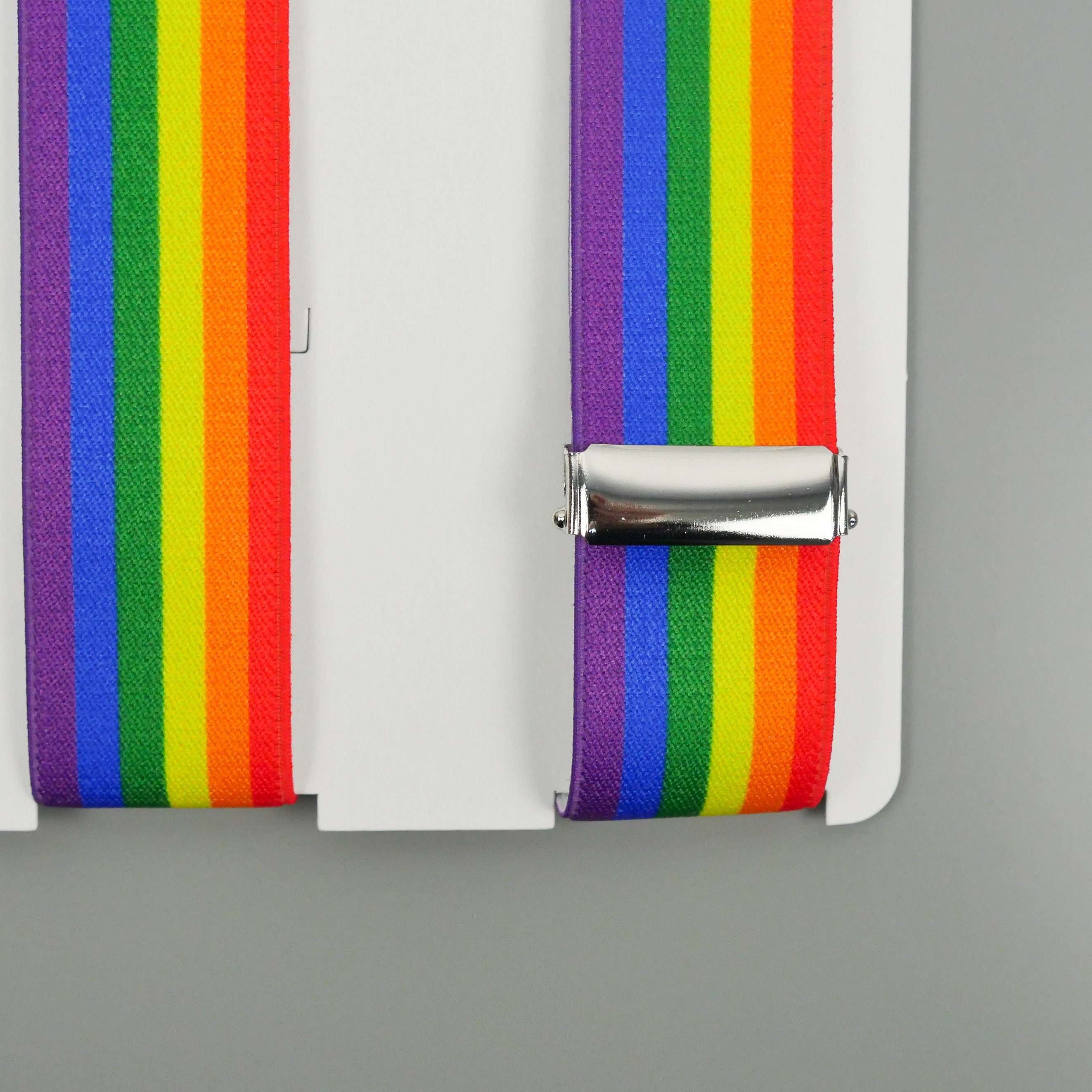 Bretelle arcobaleno // Bretelle elastiche con clip e bandiera dell'orgoglio // Bretelle elastiche da uomo con retro a Y // Fatte a mano - Italia Bretelle arcobaleno // Bretelle elastiche con clip e bandiera dell'orgoglio // Bretelle elastiche da uomo con retro a Y // Fatte a mano - Italia