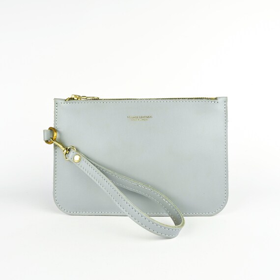 dove grey clutch bag