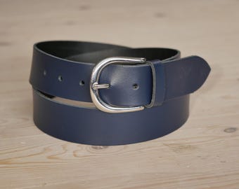 Vintage turquoise suede leather Silver Buckle Western Boho belt Hooey Girl main image 4