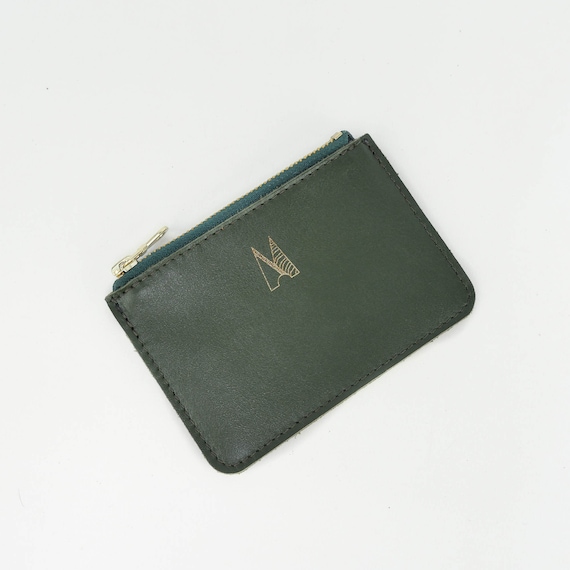 Women's Leather Wallet Olive Green