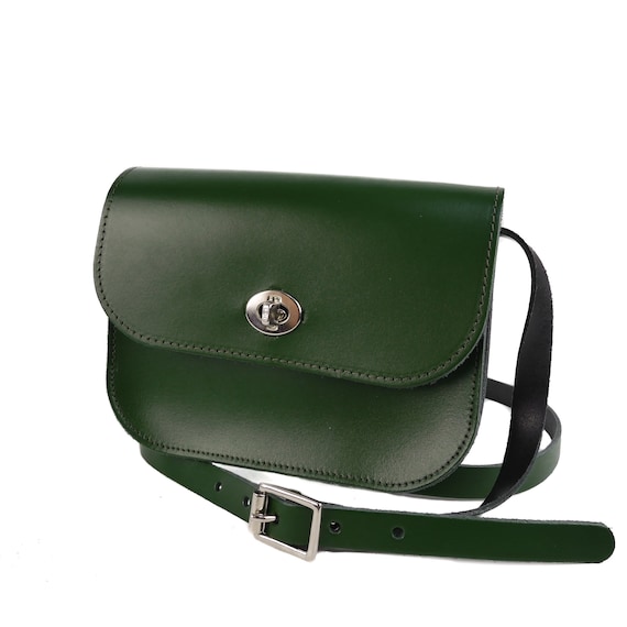 Green Leather Purse / Phone Crossbody – Alice's Wonders UK