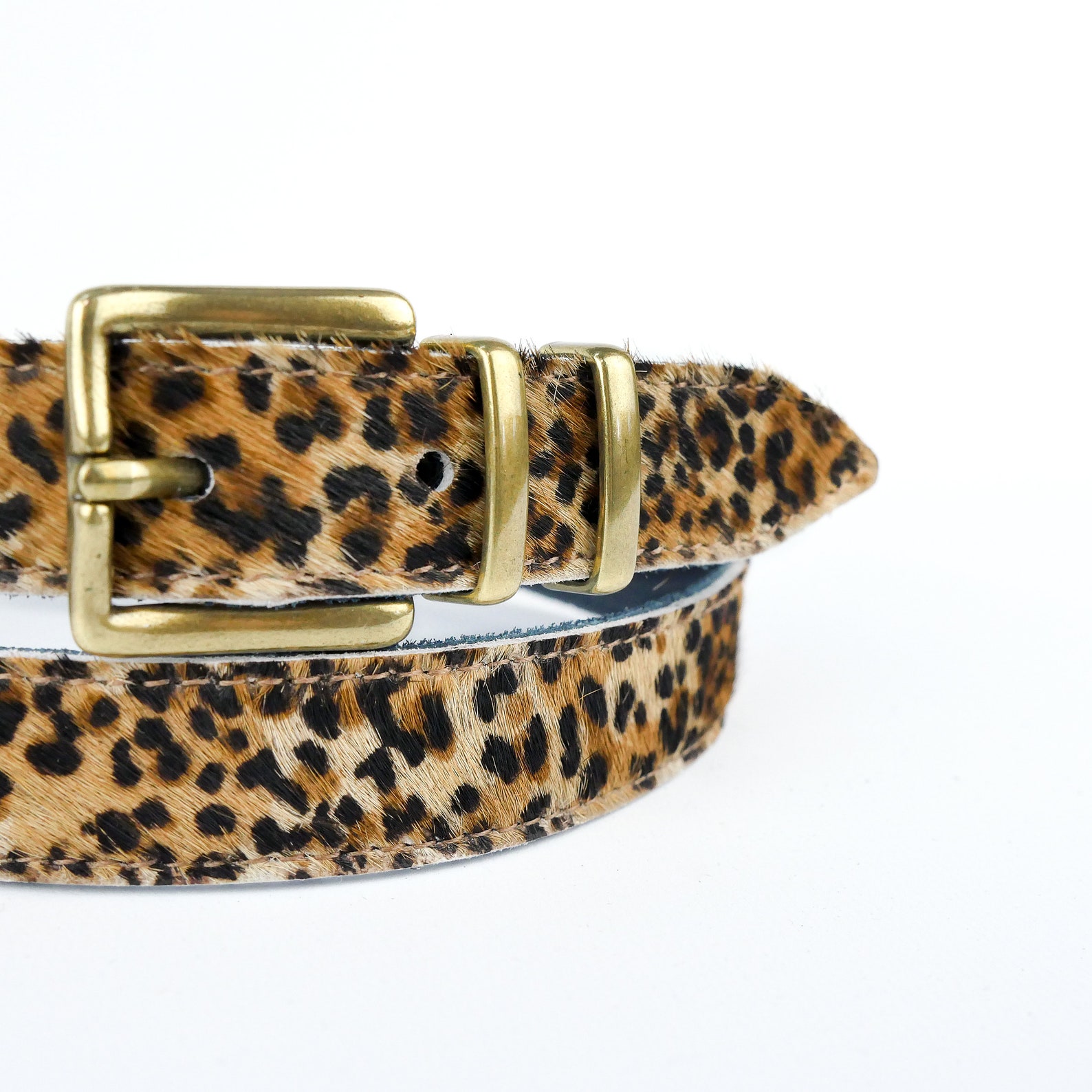 Leopard Print Belt // Handmade Leather Belt // 1 Wide // - Etsy