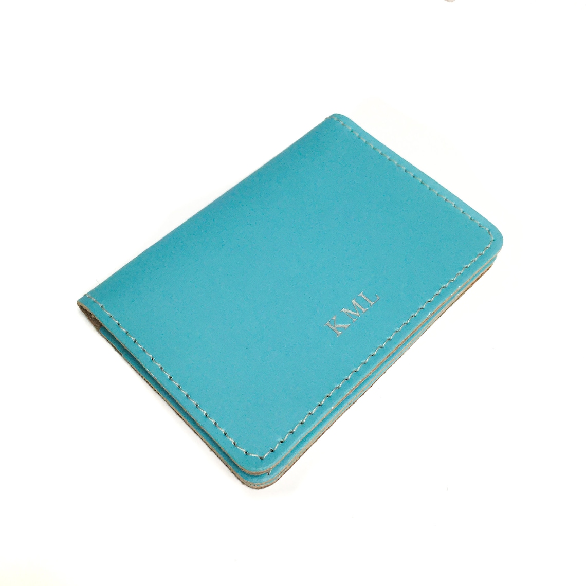 Handmade Dark Green Card Holder // Personalized Leather Slim Etsy UK
