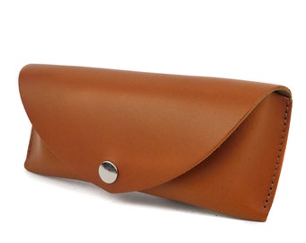 Tan Sunglasses Case // Leather Glasses Case // CHROMA