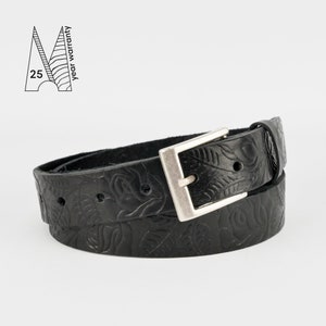 Brown Leather Belt Without Buckle