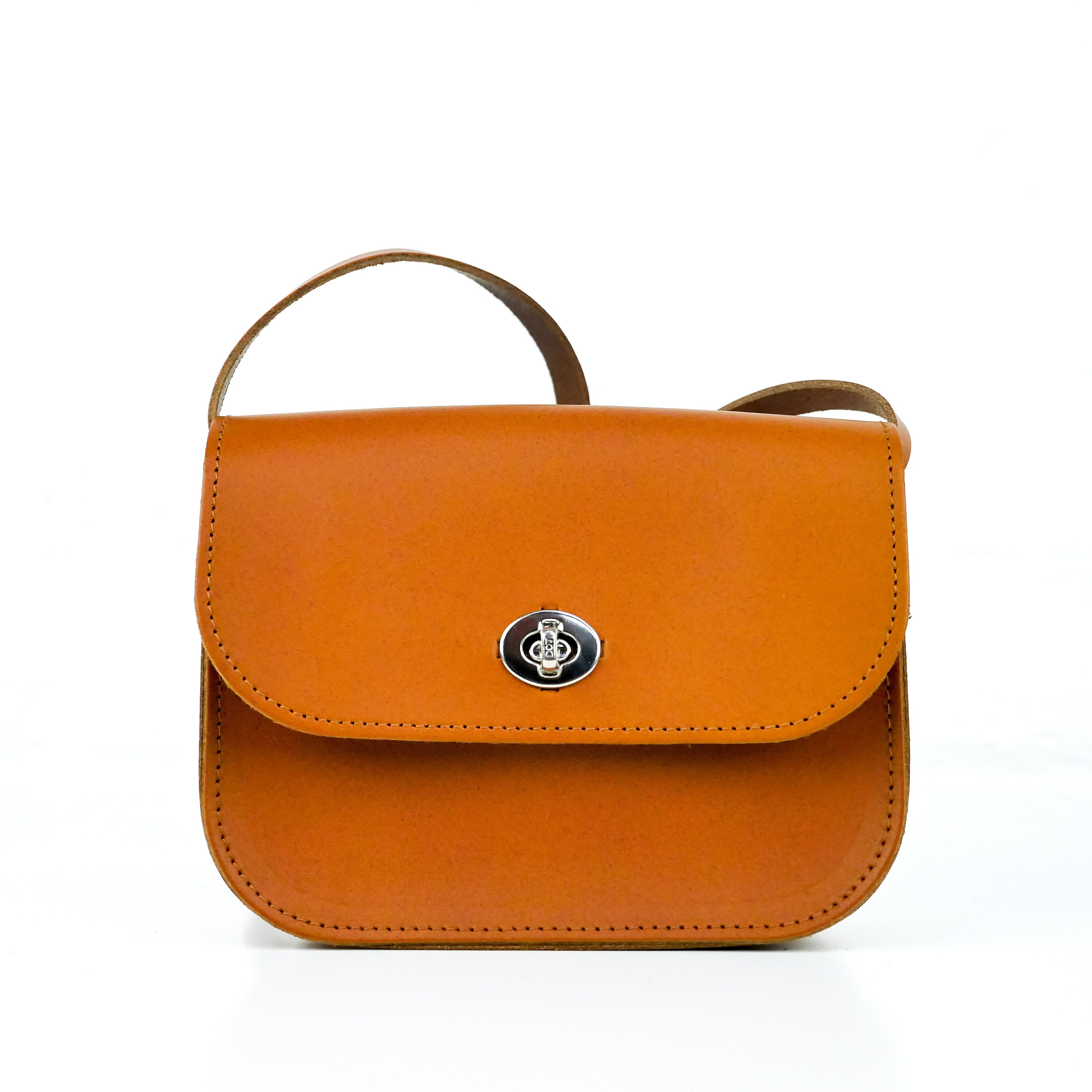 Tan Leather Shoulder Bag // Brown Satchel Handmade // Leather Etsy