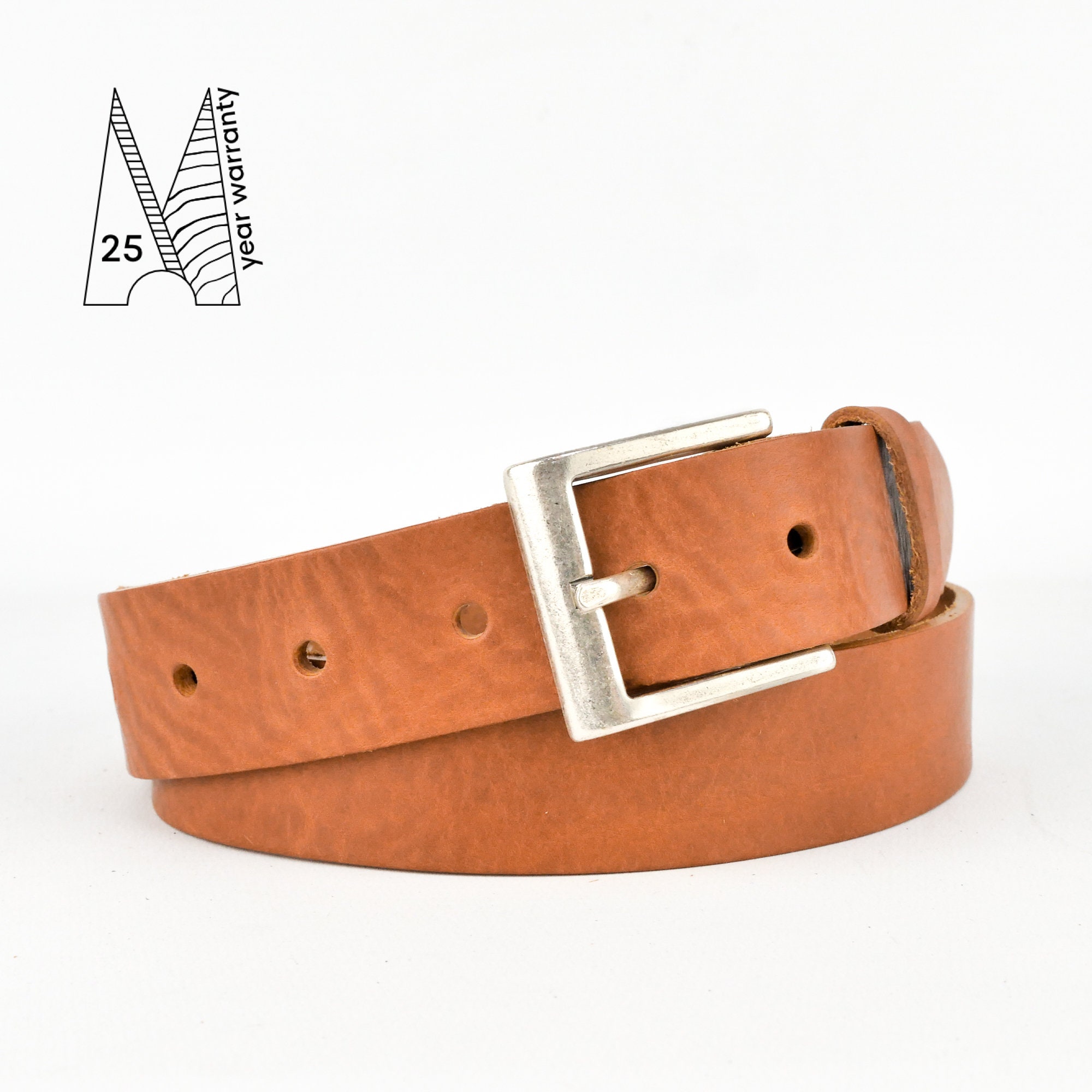 4cm Full-Grain Leather Belt