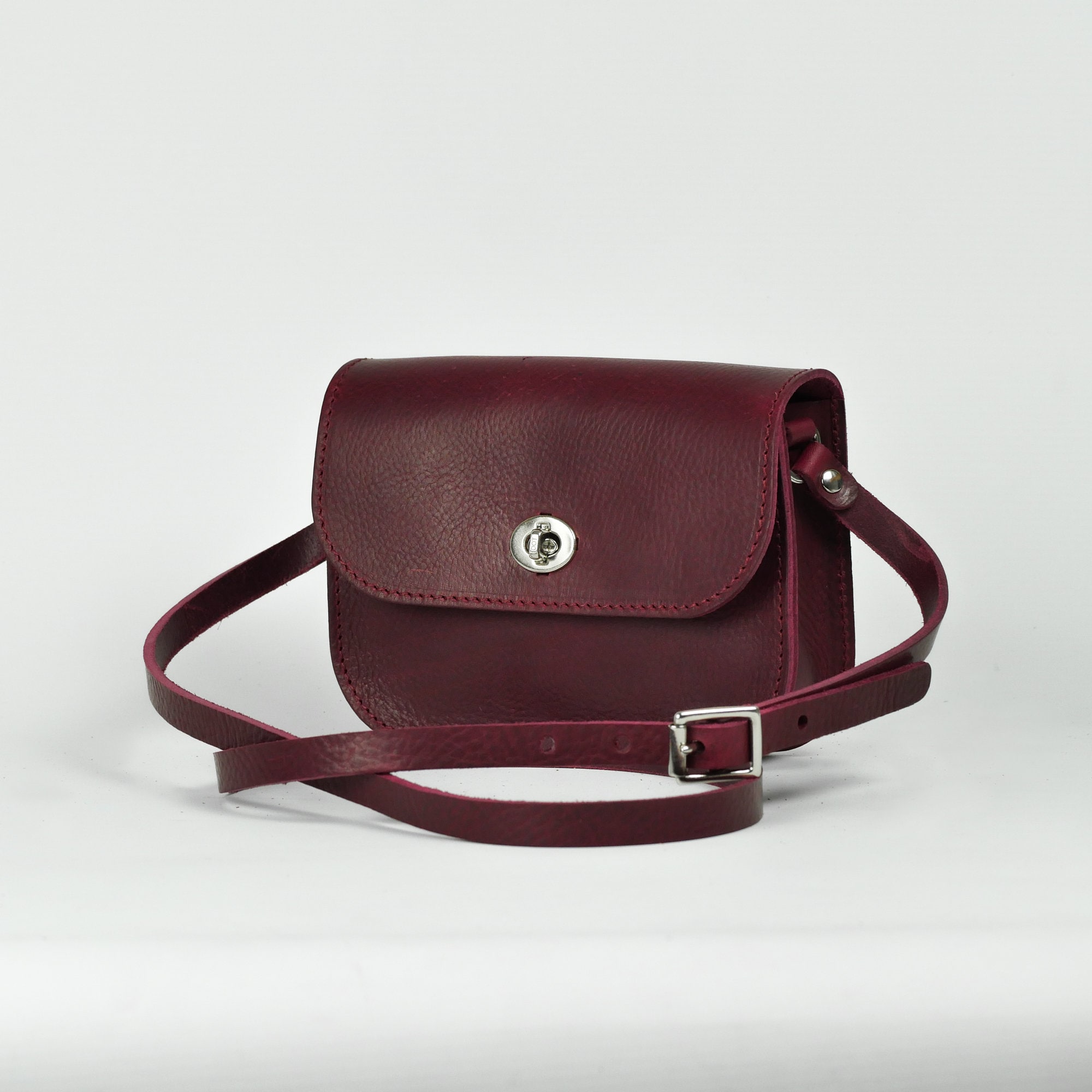 Buy Leather Cross Body Bag, Burgundy Leather Shoulder Bag, Women's Leather  Crossbody Bag, Leather Bag KF-4658 Online in India - Etsy