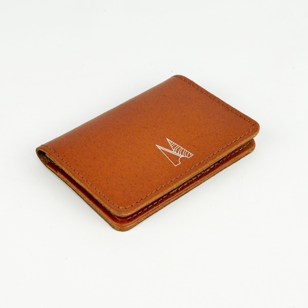 Leather Slim Wallet Etsy