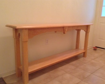 Handmade maple sofa,entry table.