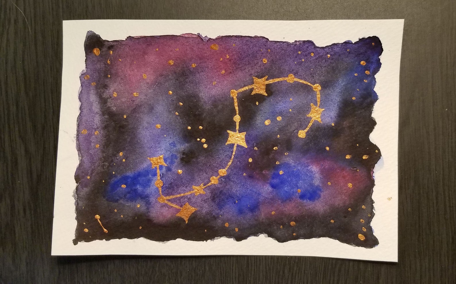 Scorpio Watercolor Painting/Zodiac Sign Etsy