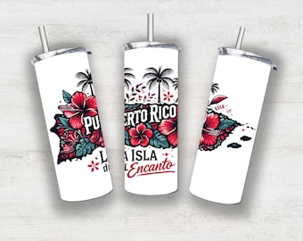 La Isla De Encanto Clipart | Puerto Rico Designs | Digital Download PNG for Sublimation, Printable Vinyl, and Crafts