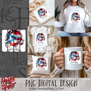 Puerto Rico Flag Brush Stroke PNG: Boricua Pride Sublimation (Digital Download)