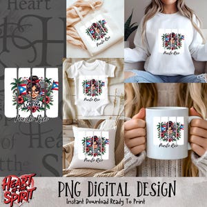 Puerto Rico Flag Brush Stroke PNG: Boricua Pride Clipart (Digital Download)