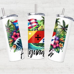 Puerto Rico Aguada Tumbler Transfer: 20 oz smal tumbler, redo att pressas