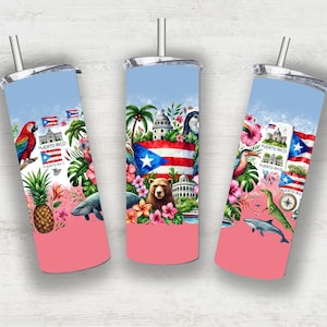 Puerto Rico Watercolor Clipart | Boricua Designs | Digital Download PNG for Sublimation, Printable Vinyl, and Crafts