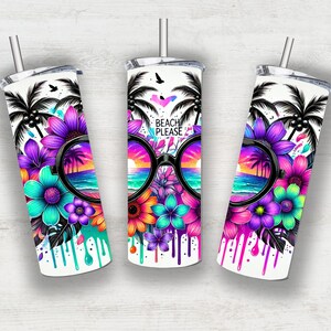 Beach Please Clipart | Summer Beach Designs | Digital Download PNG for Sublimation, Printable Vinyl, and Crafts