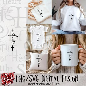 Faith Christian png svg design download, Christian png, Religious png, bible verse png, sublimation designs download, Jesus png & svg