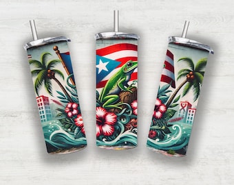 Puerto Rico Flag and Coqui Clipart | Boricua Designs | Digital Download PNG for Sublimation, Printable Vinyl, and Crafts