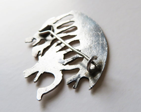 Silver Niello Egyptian Camel Brooch, Art Deco Era… - image 7