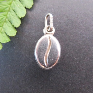 Sterling Silver Coffee Bean Bracelet Charm