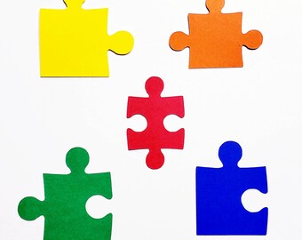Blank Puzzle Pieces Etsy