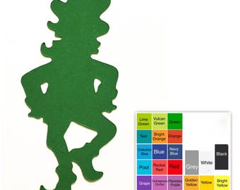 25 pack – Paper Leprechaun Shapes, Leprechaun Die Cuts, St. Patrick’s Day Paper Cutouts, Party Paper Crafts, DIY Card Making Supplies