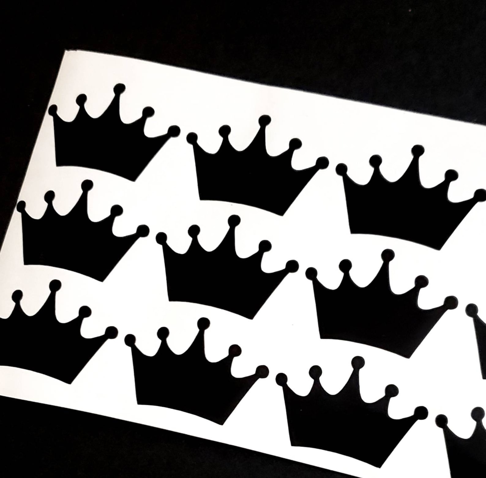 24 Crown Vinyl Stickers Crown Vinyl Decals Crown Stickers Etsy