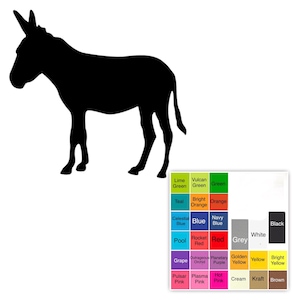 25 pack – Paper Donkey Shapes, Donkey Die Cuts, Farm Animal Paper Cutouts, Barnyard Party Decorations, Animal Paper Shapes, Paper Crafts