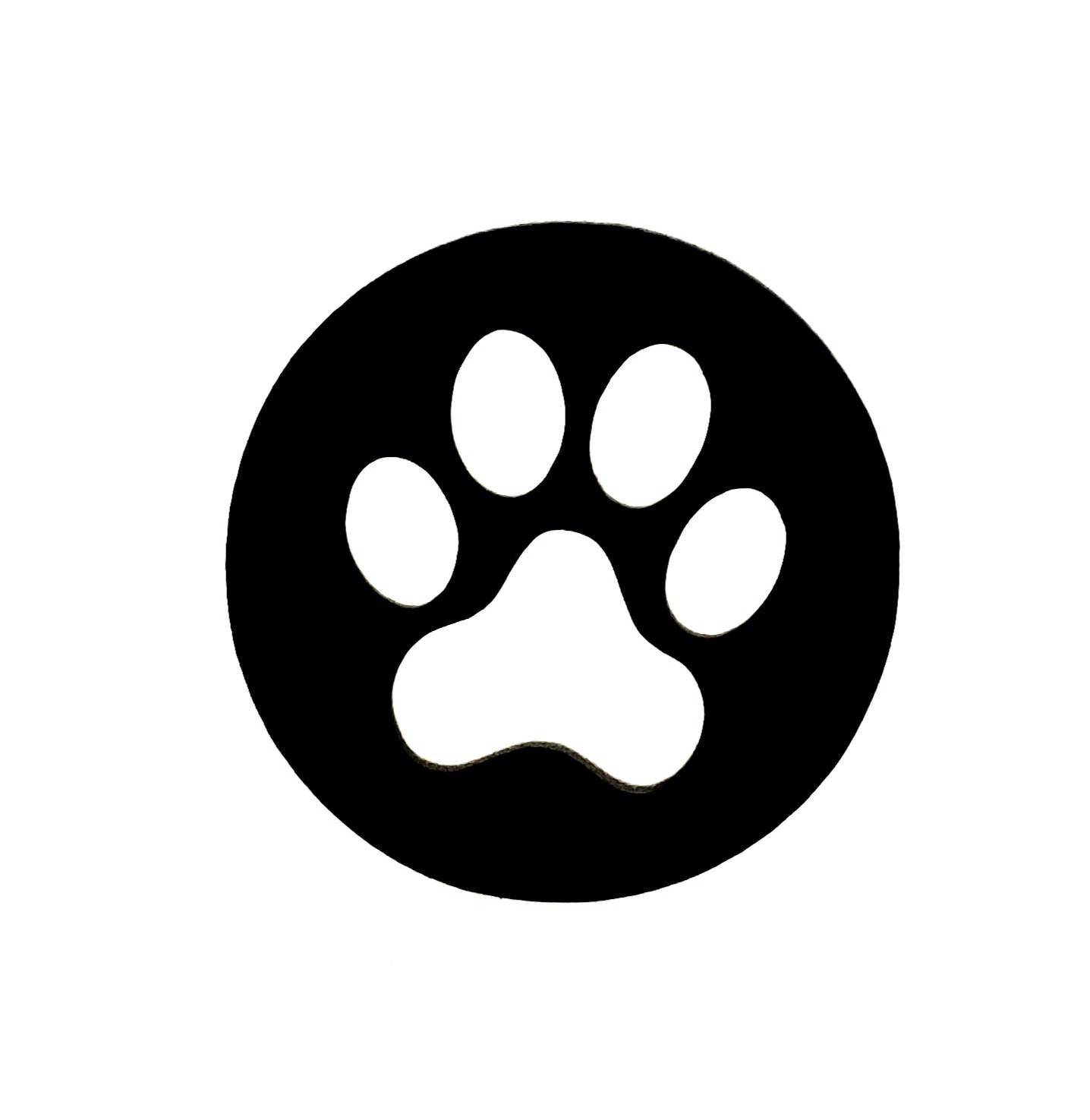 25 Paw Print Die Cuts Paw Print Cut Outs Paw Print Cutouts Paw Etsy