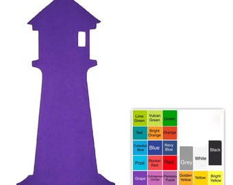 25 pack – Paper Lighthouse Shapes, Lighthouse Die Cuts, Lighthouse Cutouts, Nautical Paper Shapes, Card Making Supplies, DIY Paper Crafts