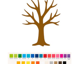 25 Pack - Paper Bare Tree Shapes, Tree Cut Outs, Tree Shape Die Cuts, Nature Paper Shapes, Scrapbook Embellishments, Card Making Supplies