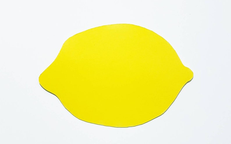 25 Lemon Die Cuts Lemon Cut Outs Lemon Cutouts Lemon Paper