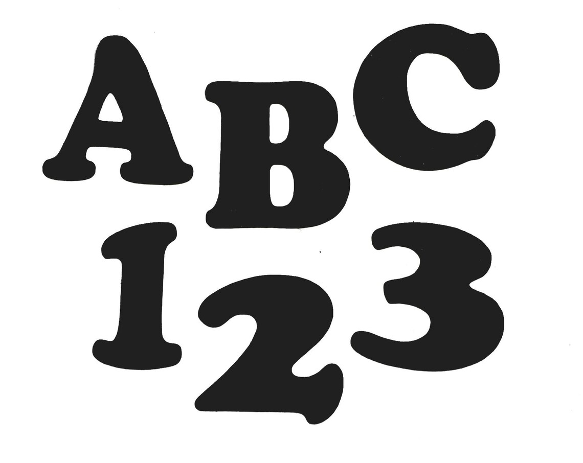 Die Cut Letters Die Cut Numbers Die Cut Letters & Numbers Die Etsy