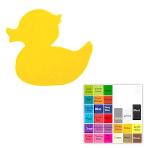 25 pack – Paper Duck Shapes, Rubber Duck Die Cuts, Bath Time Party Paper Crafts, DIY Duck Paper Decorations, Paper Duck Cutouts