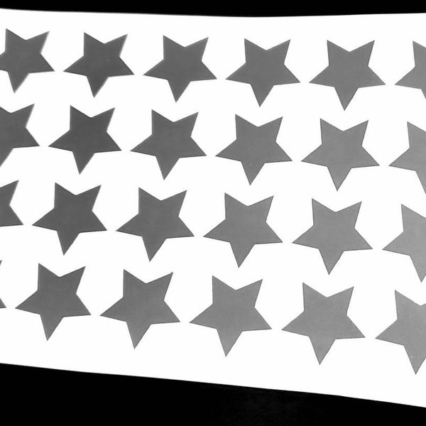 24 Star Vinyl Sticker Sheet, Laptop Sticker, Waterproof Sticker, Star Vinyl Decal, Water Bottle Sticker, Notebook Sticker