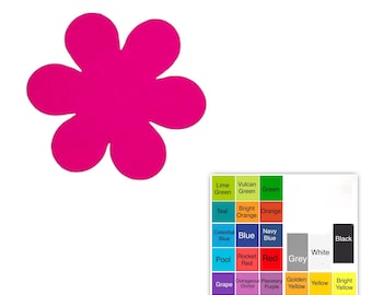 25 pack – Paper Flower Shapes, Flower Die Cuts, Flower Cut Out Shapes, Classroom Decor, Floral Craft Shapes, DIY Craft Shapes